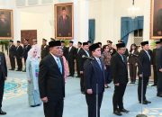 Presiden Prabowo Lantik Djamari Chaniago Jadi Menko Polkam dan Erick Thohir Menpora