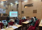 Kepala Bidang Penyediaan, Pengembangan Prasarana dan Penyuluhan Pertanian DKP3 Balangan, Yulianti saat memaparkan mengenai aplikasi SI-PELITA (foto: MC Dumai)