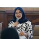 Bupati Banyuwangi, Ipuk Fiestiandani, dalam acara Inisiasi Uji Coba Terbatas Digitalisasi Bantuan Sosial di Tingkat Desa/Kelurahan Kab. Banyuwangi bersama Komite Percepatan Transformasi Digital Pemerintah Kemensos dan BPS di Banyuwangi, Kamis (18/9/2025). Foto: Amiriyandi/InfoPublik KPM Kemkomdigi