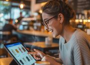 masyarakat yang beralih ke belanja online melalui aplikasi e-commerce di tengah menurunnya kunjungan ke toko konvensional