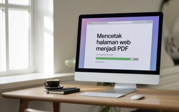 Ilustrasi Mencetak Halaman Web Menjadi PDF