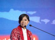 Menteri Komunikasi dan Digital (Menkomdigi) Meutya Hafid saat peresmian Garuda Spark Innovation Hub dan peluncuran hasil Indeks Masyarakat Digital Indonesia 2025, Kamis (2/10/2025.). (Foto InfoPublik/Amir Yandi)