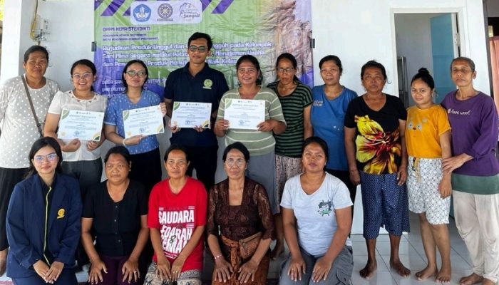 Kelompok Sari Mina Segara Sangsit Siap Naik Kelas: Tim Pengabdian FTP UNUD Dorong Penerapan GMP, Manajemen Usaha, dan Digitalisasi Pemasaran