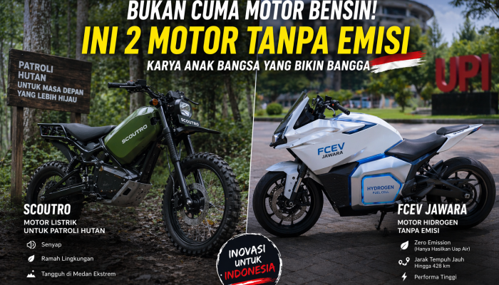 Bukan Cuma Motor Bensin! Ini 2 Motor Tanpa Emisi Karya Anak Bangsa yang Bikin Bangga