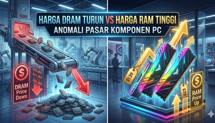 Harga DRAM Turun Drastis, Kenapa RAM PC Tetap Mahal?