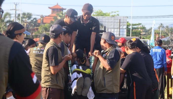 Pemkab Buleleng Gelar Simulasi Massal Tingkatkan Kesiapsiagaan Bencana di Seririt