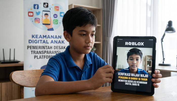 Keamanan Digital Anak: Indonesia Desak Transparansi Media Sosial, Roblox Berlakukan Pemindaian Wajah Wajib
