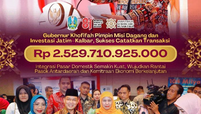 Gubernur Khofifah Pimpin Misi Dagang Jatim–Kalbar, Transaksi Tembus Rp2,529 Triliun